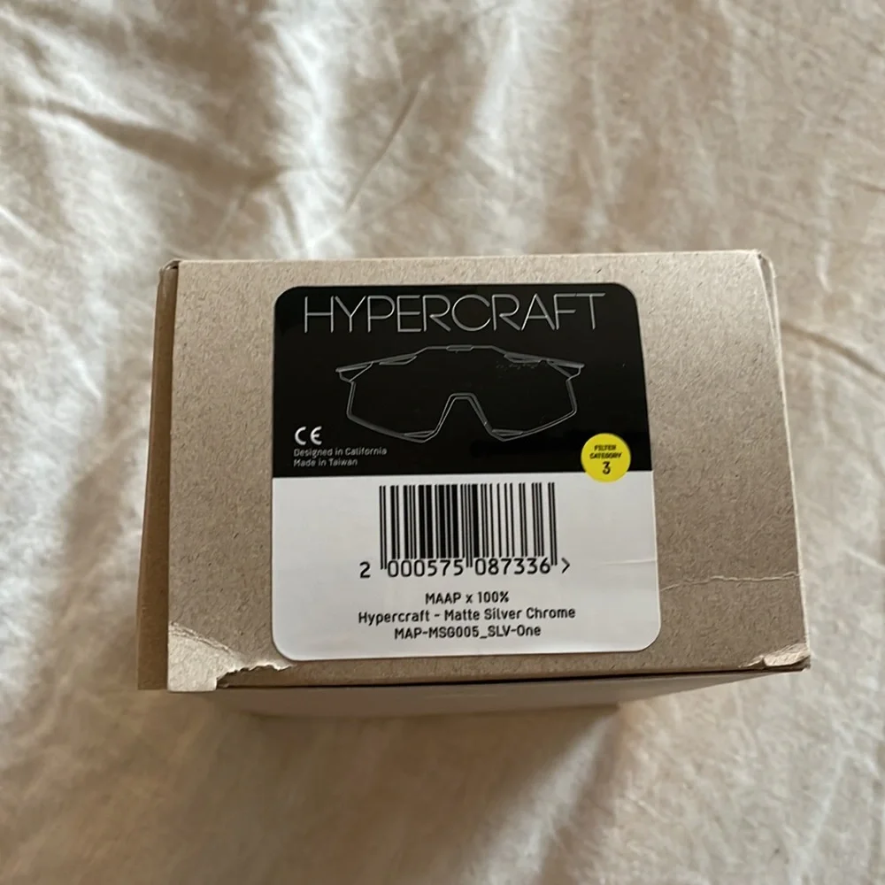 BNIB MAAP x 100% Hypercraft - Silver Cycling Glasses - Picture 9 of 16